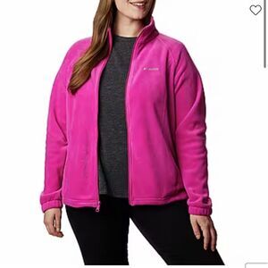 Columbia Benton Springs Lightweight Fleece Jacket Fuchsia Pink Size M